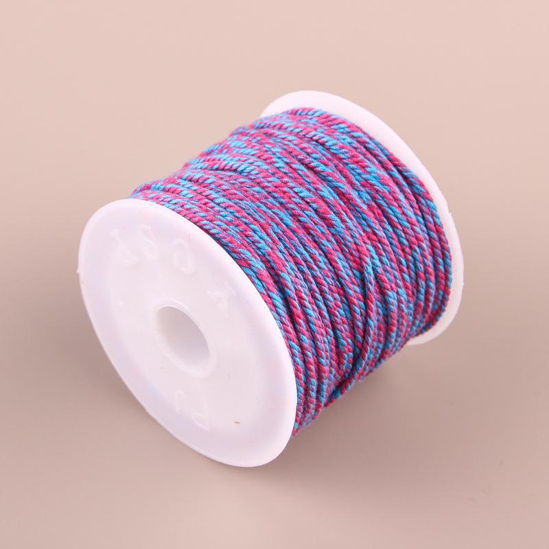 Hand-Twisted Cotton Thread: Tibetan Star Moon Bodhi Bracelet Weaving String.