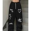 Street Style Damen Freizeit Sportbekleidung Gerade Hosen Bedruckt Frühling Sportbekleidung Hosen Perfekt für Erwachsene/Kinder