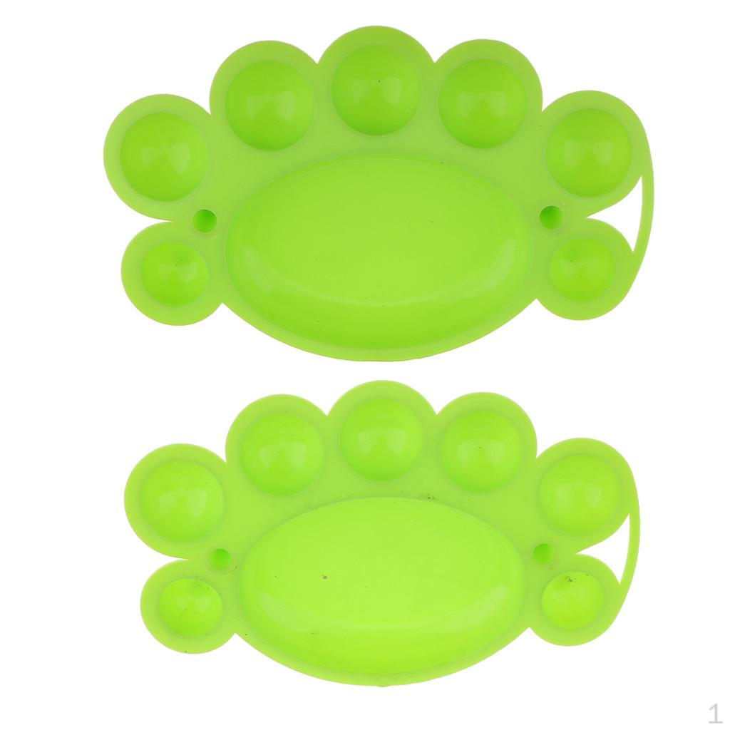 

2pcs Nail Draw Polish Color Mixing Plate Disk Dishes Essential