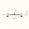 10pcs Adjustable Pants Hangers with Non-Slip Clips, Space-Saving Windproof Design for Towels, Socks, Underwear - Durable Metal Construction