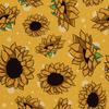 Outdoor Dekostoffe Oxford - Motiv Sonnenblumen Auf Gelbem I Dx279