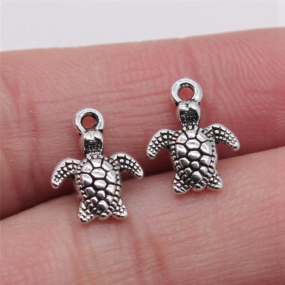 Charms Turtle Sea Turtle Pendants Minimalist Jewelry Components QC133