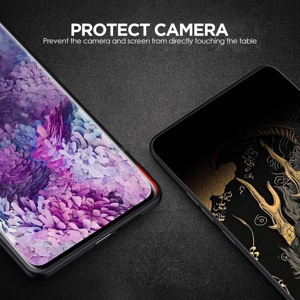 Chinoiserie Loong Flower Dragon Phone Case for Samsung Galaxy A55 A35 A15 A14 A13 A25 A54 A51 A71 A72 A73 A32 A52 A41 Soft TPU