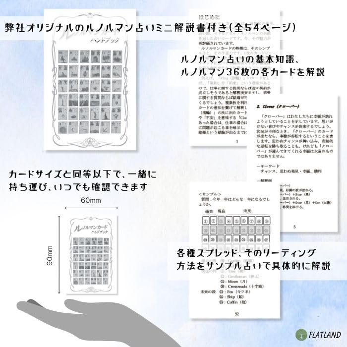 Blue Owl Lenormand [Lenormand Cards Instruction Manual Included] [Authentic]