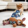 Plüschtier Hundespielzeug Quietschendes Interaktives Hundekauspielzeug Gefüllter Elefant Welpen Zahneinlage Spielzeug für mittelgroße bis große Hunde
