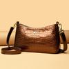 Kožená kabelka s krokodýlím vzorem pro ženy Luxusní taška přes rameno přes rameno