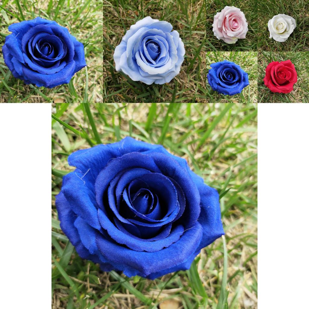 Fabric Rose Flower Heads For Wedding Decorations Wall Arch Silk Bouquet