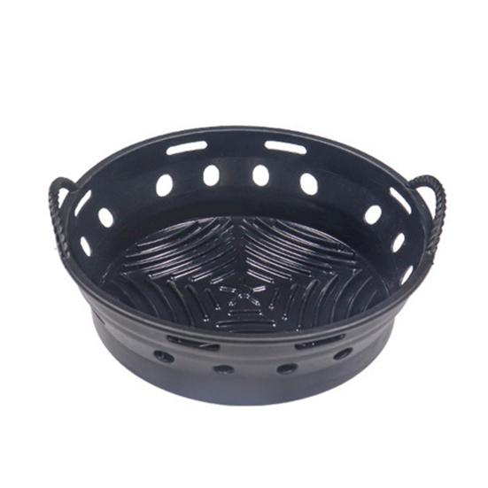 Foldable Round/Square Air Fryer Liner Basket 8.5 Inch Air Fryer Silicone Pot Reusable Baking Tray Accessories for 3.6-6.8 QT Oven Microwave