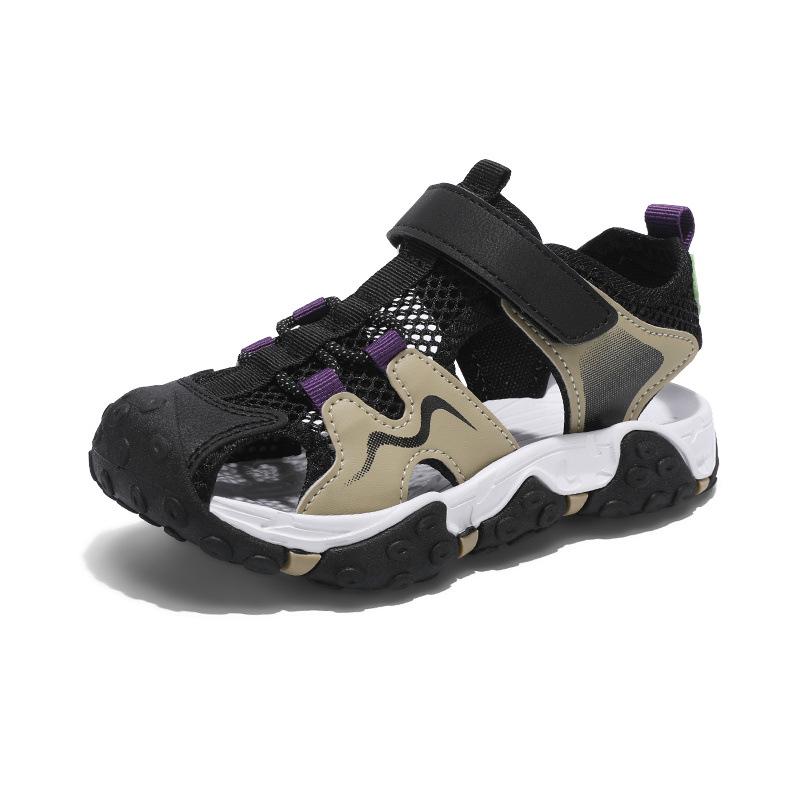 Boys' Summer 2026 Breathable Non-Slip Closed-Toe Sports Sandals with Soft Soles