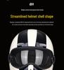 Retro Fiberglass Full-Face Motorcycle Helmet for Cruisers & Scooters - Unisex Design