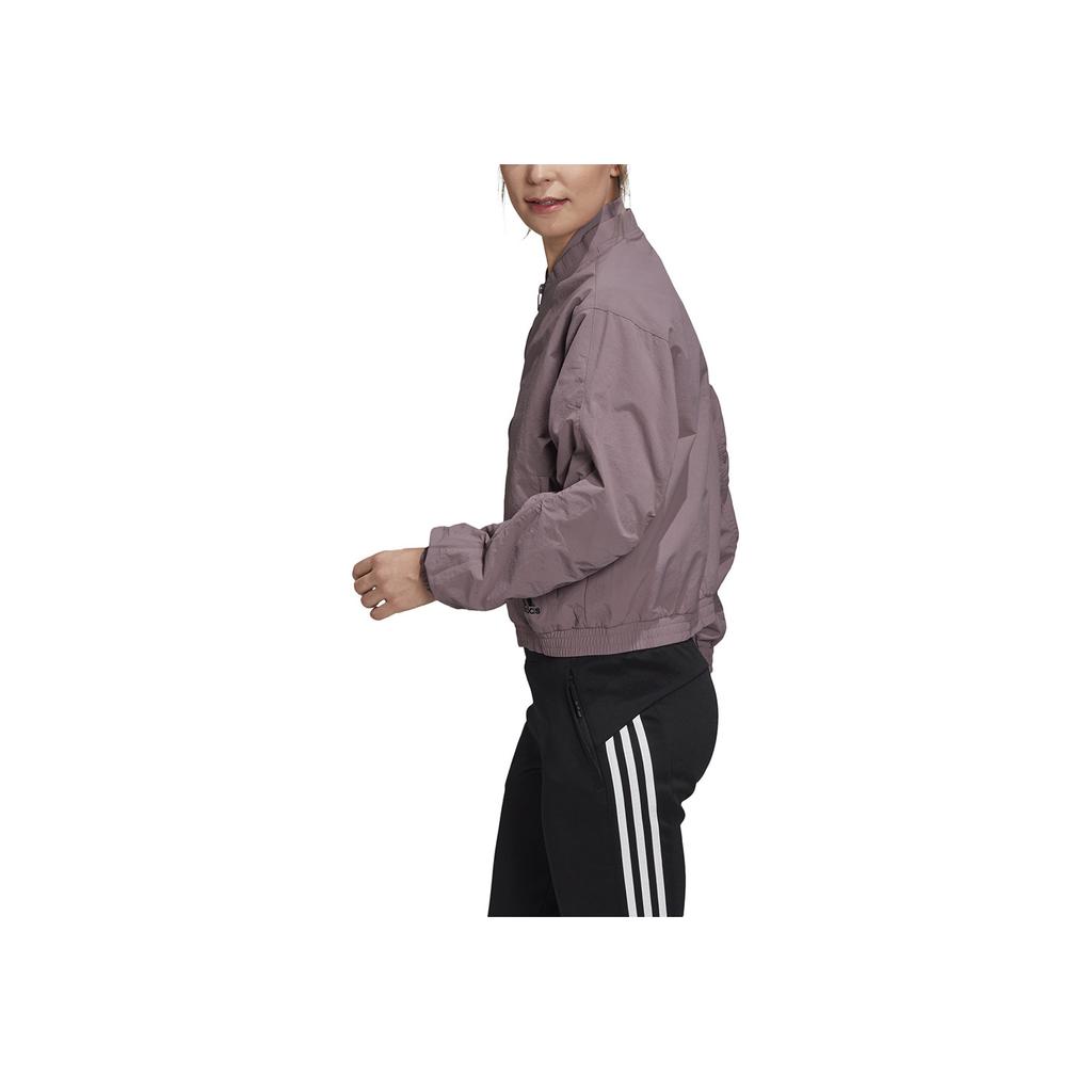 adidas FW20 Womens Bomber Breathable Outdoor Long Sleeve Jacket Women Jacket Purple FL1836