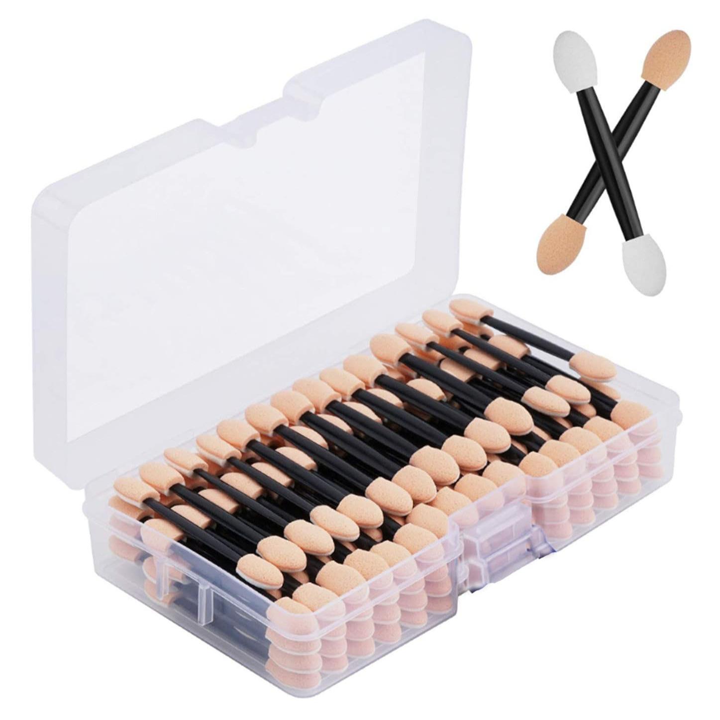 

20/50Pcs Sponge Tip Eyeshadow Brush, Dark Circle Brush, Acne Scar Concealer Brush, Lip Brush, Makeup Brush, Beauty Tool 20Pcs