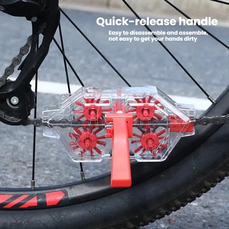 Bicycle Chain Cleaner Mountain Road Bike Transparent Visualization Immersion Chain Cleaner Oil Pollution Cleaning Tool