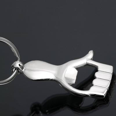 Creatieve palmpatroon hanger sleutelhanger metalen flesopener decor sleutelhanger cadeau