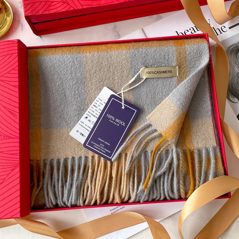 Pure Cashmere Scarf Winter New Men's and Women's High-end Warm Versatile Scarf