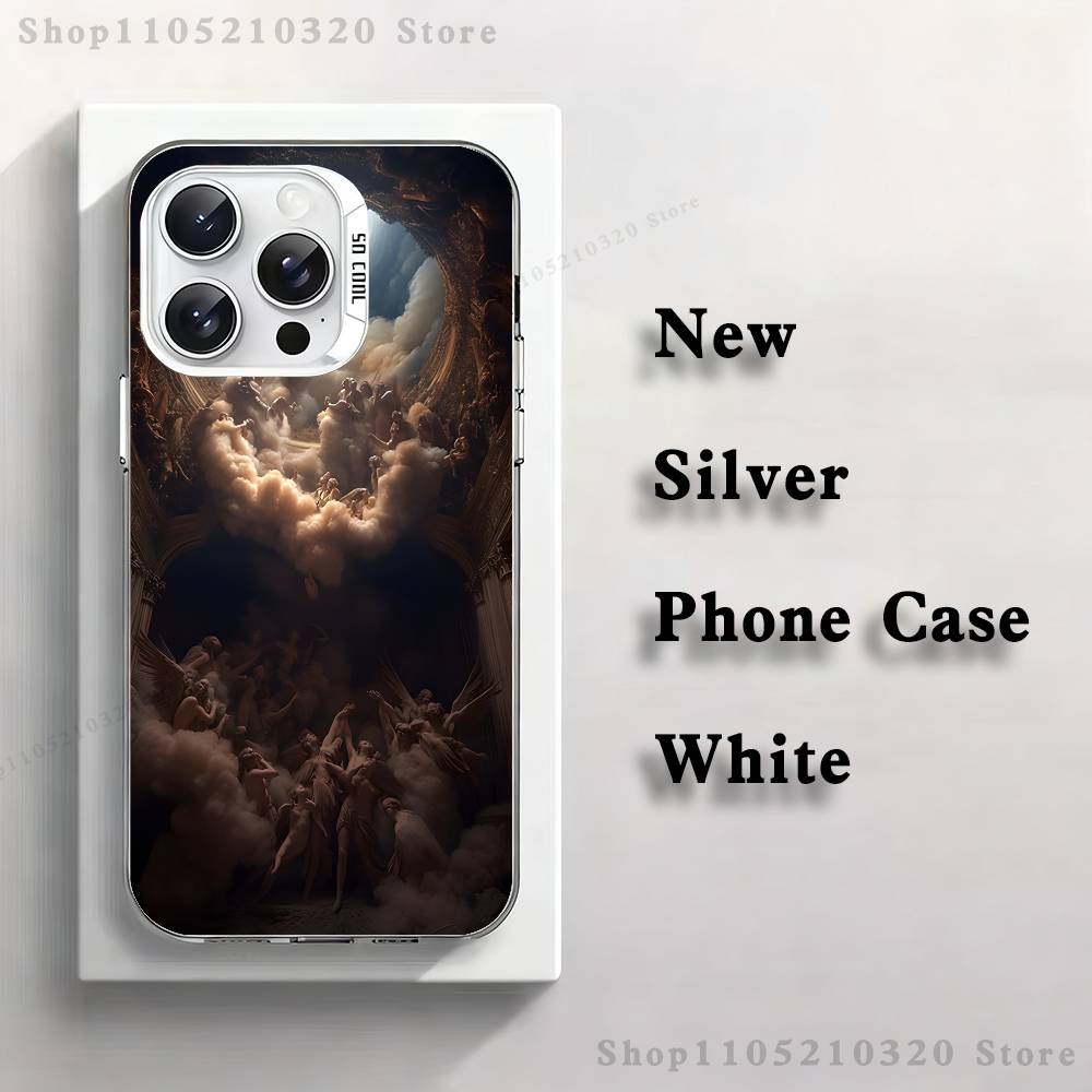 The Fallen Painting Angel Phone Case For iPhone 17,16,15,14,13,12,11,Pro,XS,Max,Plus,Mini,SE4,E white Matte Shockproof Cover iPhone11