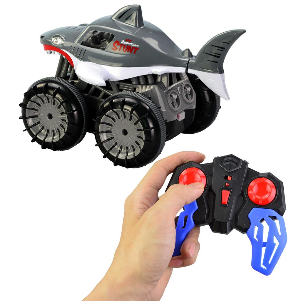 RC Stunt Car Amphibious RC Car for Kids 2 In 1 RC Boat 2.4GHz 360 Degrees  Rotate All Terrains Xmas