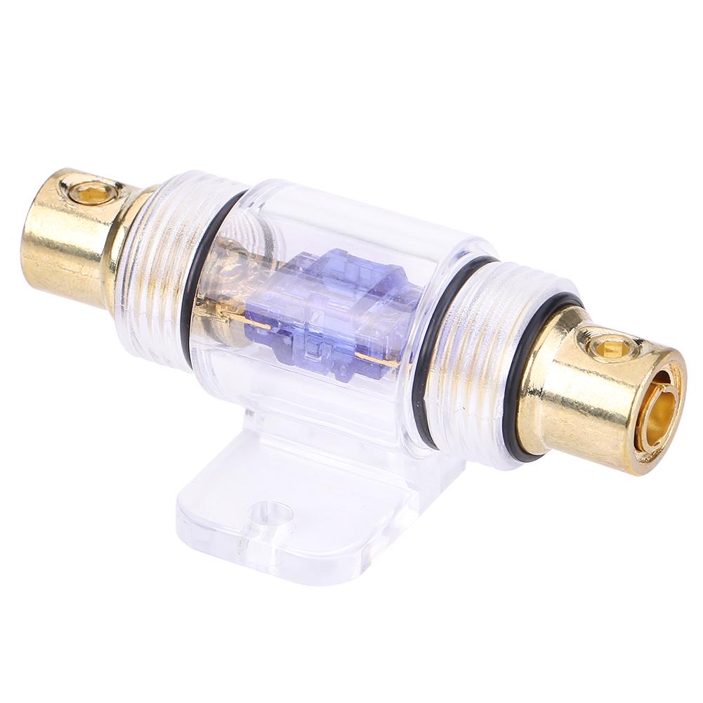 8 Gauge Car Auto Vehicle Stereo Audio Fuse Box Holder Block with 60Amp Fuse