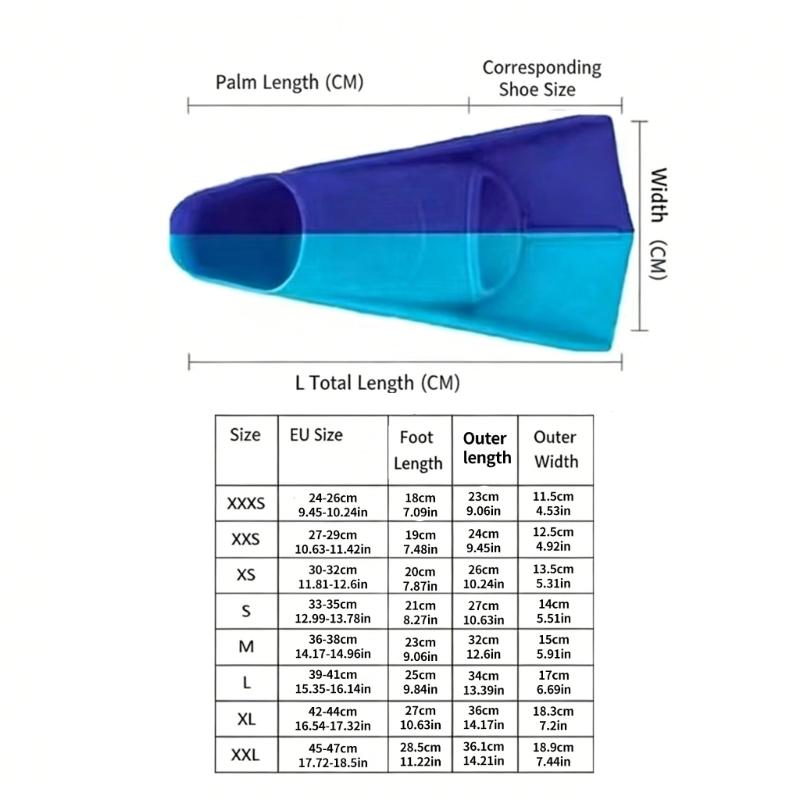 Durability Training Swim Fins High Performances Silicones Swim Fins For Pool Training Beach Swimming Fun