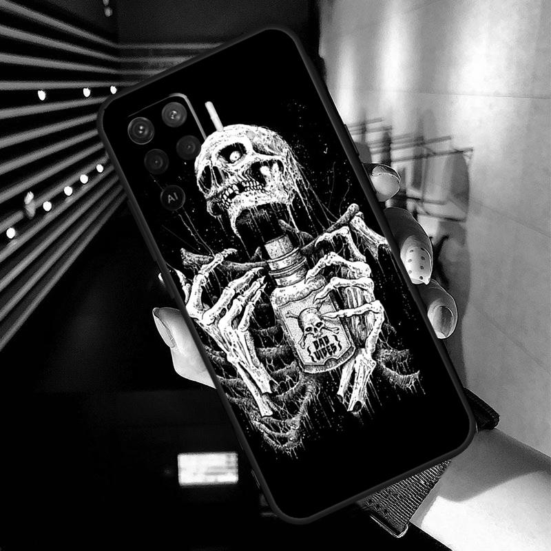 

Gothic Fashion Skull Case For OPPO A96 A76 A16 A94 A74 A54 A53 A57 S A15 A52 A72 A93 A5 A9 A31 A17 A77 A78 Coque OPPO A74 4G