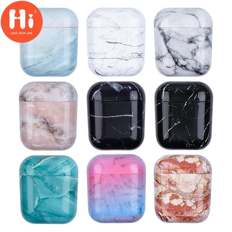 

Чехол для наушников Hi Marble, пылезащитная сумка, жесткий защитный чехол для ПК для AirPods 2, зарядная коробка