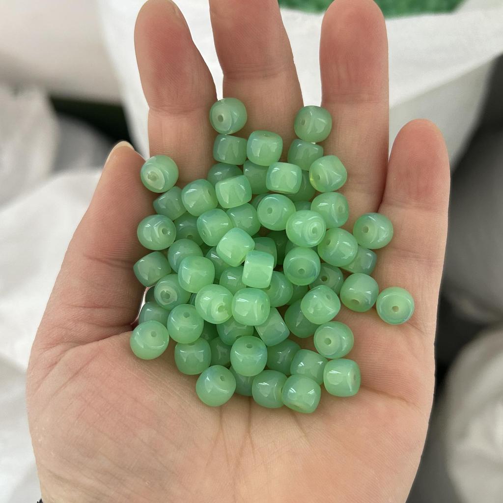 Multi-Color 6x8mm Glass Barrel Beads for Jewelry Making