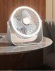 2026 Portable USB Charging Clip-on Desktop Fan with Light for Dorm Use