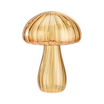 Pilzvase, elegante Wohndekoration, Hydrokultur-Glasvase, Wasserpflanzgefäß