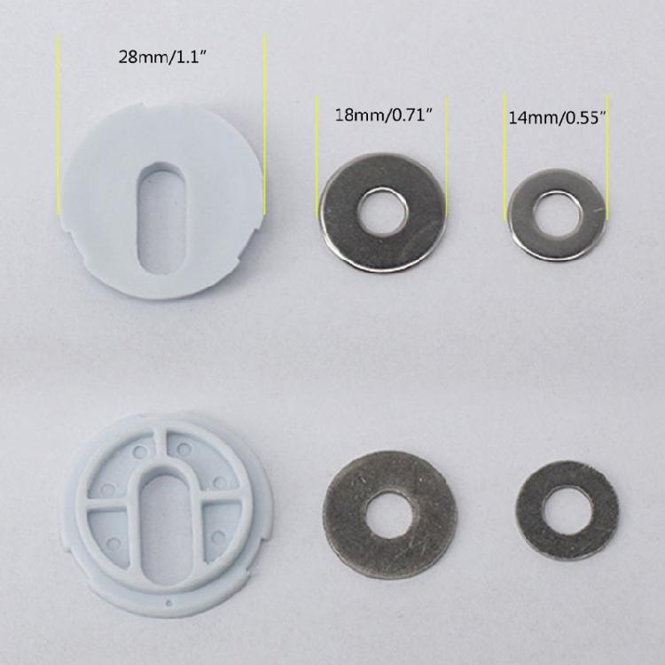 Nylon and Stainless Steel Toilet Seat Cover Hole Screws Easy to Install, 2PCS