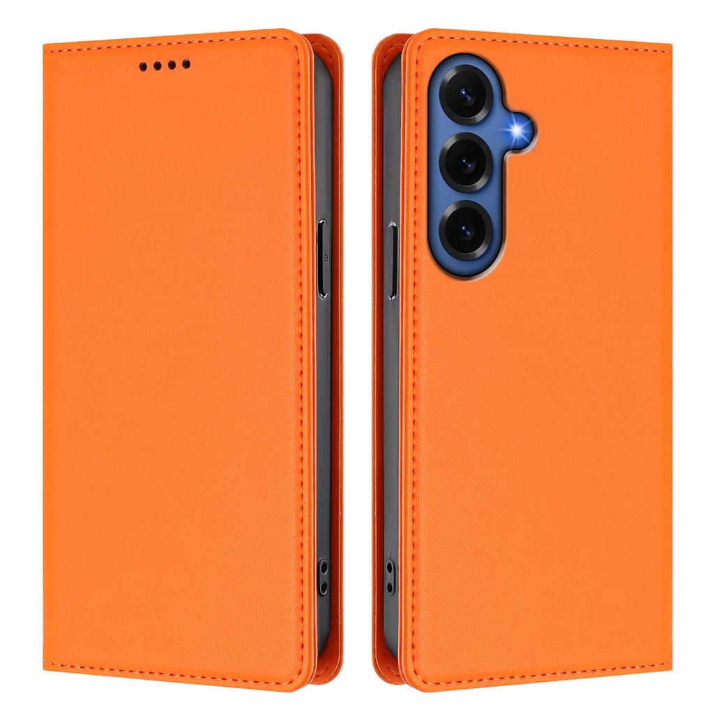 For Samsung Galaxy S26+ Leather Wallet Case Magnetic Closure RFID Blocking Phone Cover