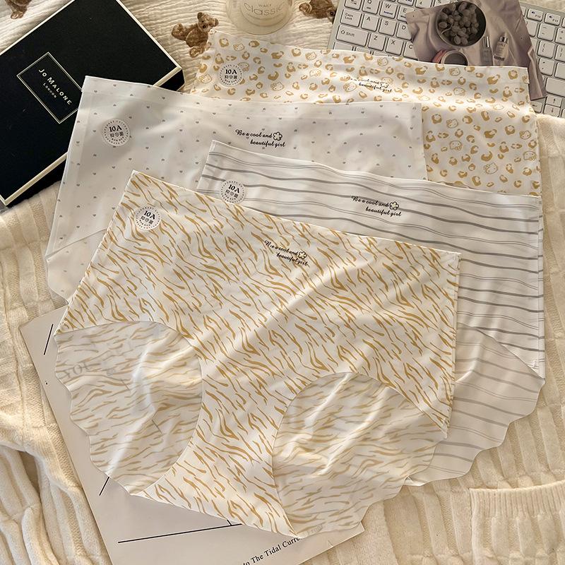 

Плюс Размер Женское Милое Без Шрамов Без Складок Бедра Удобная Кожа Дышащая Средняя Талия Нижнее Белье XXXL