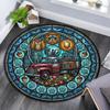 Automotive Glass Art Round Area Rug Under Office Chairs Bedroom Living Room Home Decor