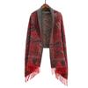 High-End Red Angora & Imitation Cashmere Ethnic Style Scarf Shawl