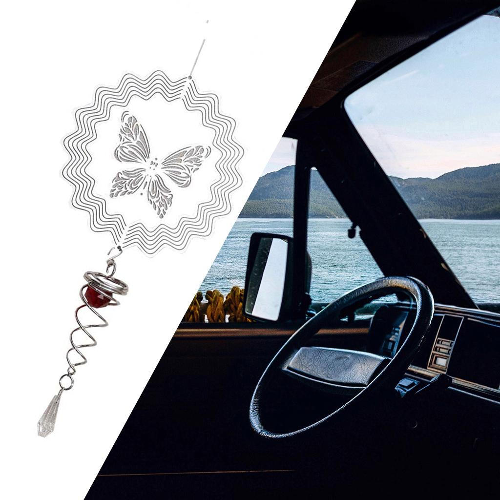 for window and wall Door Hanging Home Decor with Hook Spiral Wind Chimes Tail Outdoor Yard