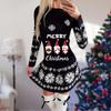 Women's Christmas Printed Dress Base Shirt