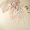 1Pcs Girl Romantic Wedding Season Headwear  Tailcoat Lace Bow Hair Clip Sweet Lovely Princess Style Hairpin Gift