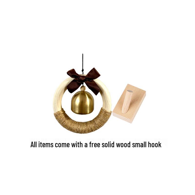 Деревянный кулон-колокольчик ручной работы: Деревянный колокольчик-украшение для рождественского украшения стены