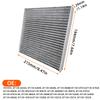 Car Cabin Air Filter for Toyota RAV4 2006-2018 Auto Filters Carbon Fiber 87139-02020 87139-02090 87139-06040 87139-06080 Air Filters 7