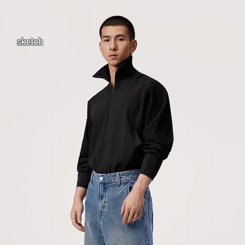 

JNBY Men s 2024 Spring High-Neck Long-Sleeve Knit Sweater S