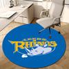 Personalized Leeds Rhinos Round Chair Office Rug - Perfect for Mat, Office Chair & More - Ideal Gift for Birthdays and Holidays