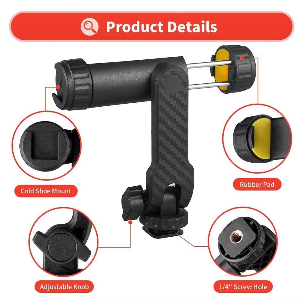360° Rotatable Mobile Phone Holder Universal Smartphone Mount Adapter  for Camera