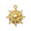 5pcs/Lot Fashion Sun Round Necklace Pendants Stainless Steel Love Heart DIY bracelet Charms Women's Star Moon Jewelry