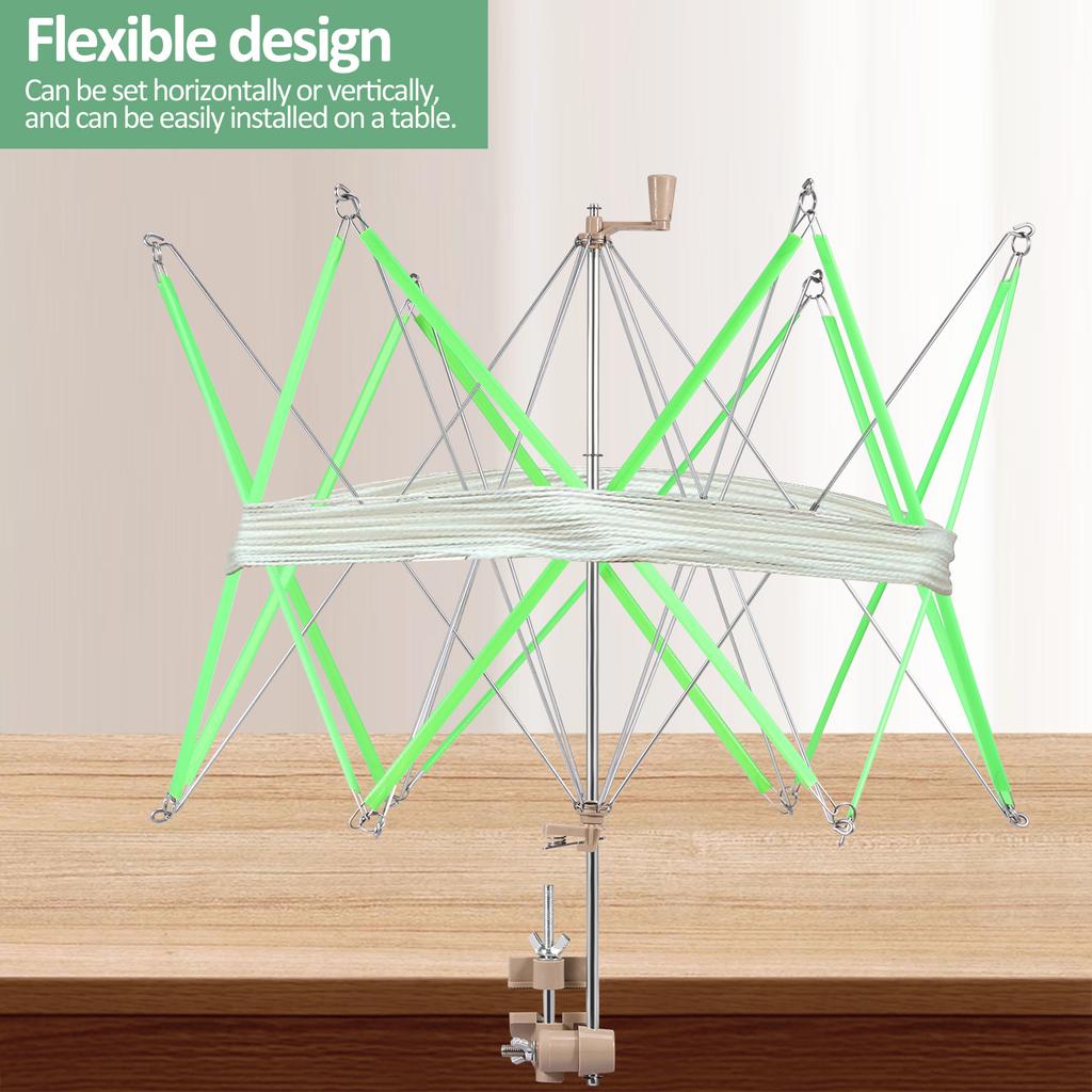 Garnknäuelwickler Schirmgarnhaspel Handbetätigtes Strickwickelwerkzeug Leichter Kunststoff Metall Wollgarnwickler Strickwerkzeug