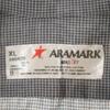 ARAMARK check Short sleeve shirt XL Gray Men's Used