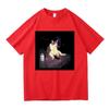 Divertente Gatto Che Fuma Sigaretta Meme Maglietta Moda Abbigliamento Donna Vintage Harajuku Vestiti T-shirt Harajuku Manica Corta Casual