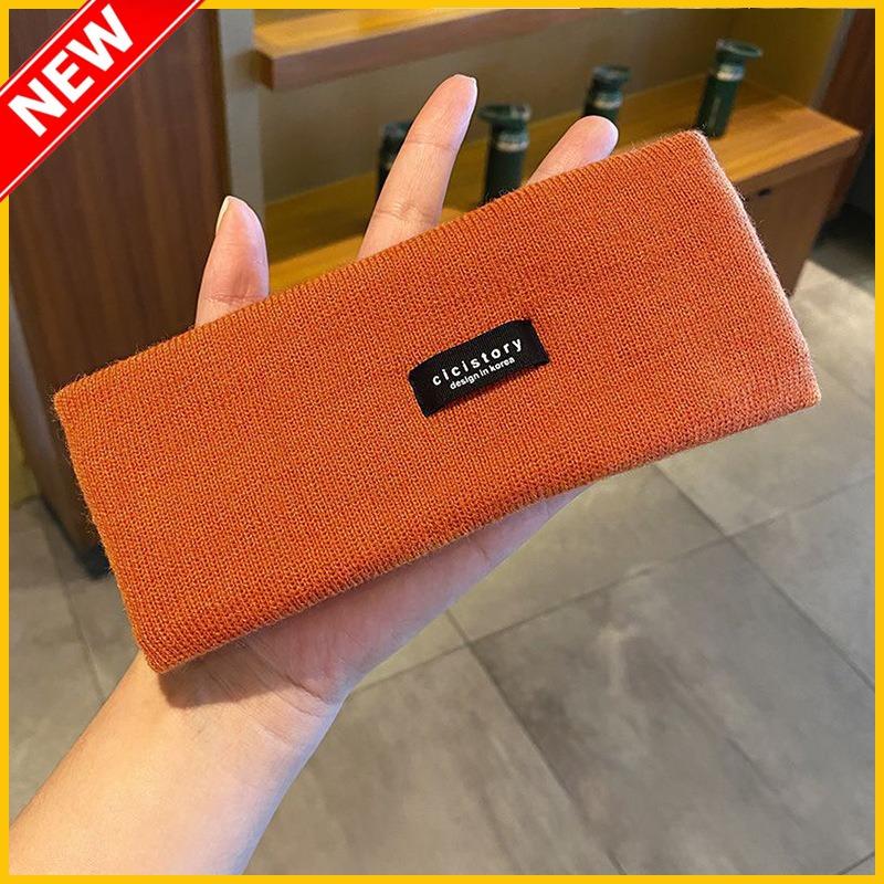 Design Sports Band Headband Casual Women's Face Band Hair Band Autumn and Winter Knitted Headband Embroidery Design