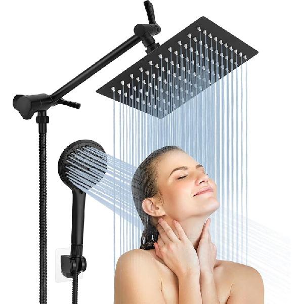 Lanhado 8   Matte Black Rain Shower Head 8