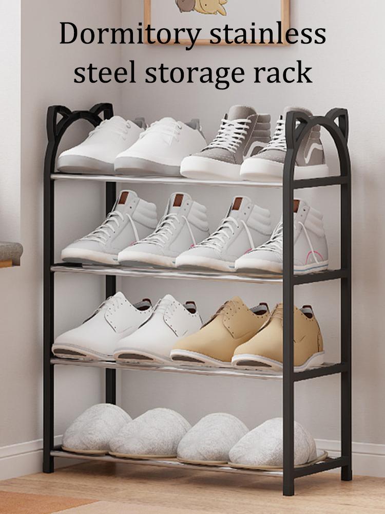 Four Layer Storage Rack Cat's Ears Steamed Cat-Ear Shaped Bread Storage Shoe Rack Multi-Layer Assembly Household Shoe Rack Shoe