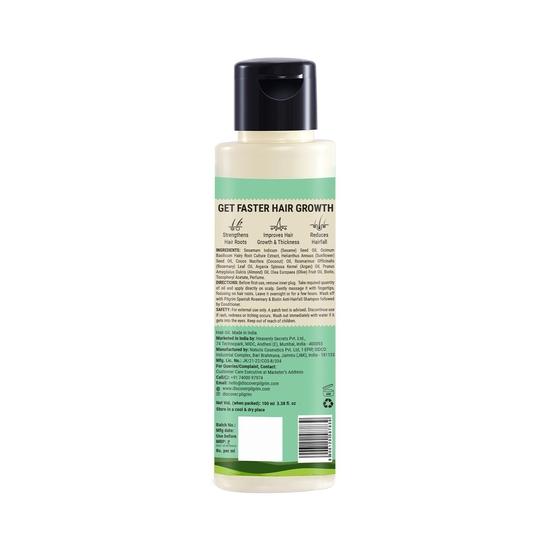 Pilgrim Spanish Rosemary & Biotin Hair Growth Oil To Control Hair Fall & Strengthens Hair 100ml | Reduces Hair Fall | Strengthens Hair