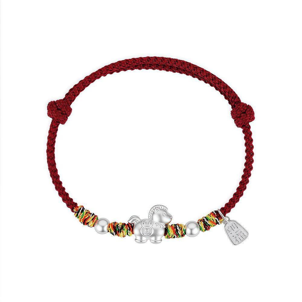 Good Luck Charm Horse Year Bracelet Money Drawing Zodiac Bracelet Unisex Lucky Bracelet For Women